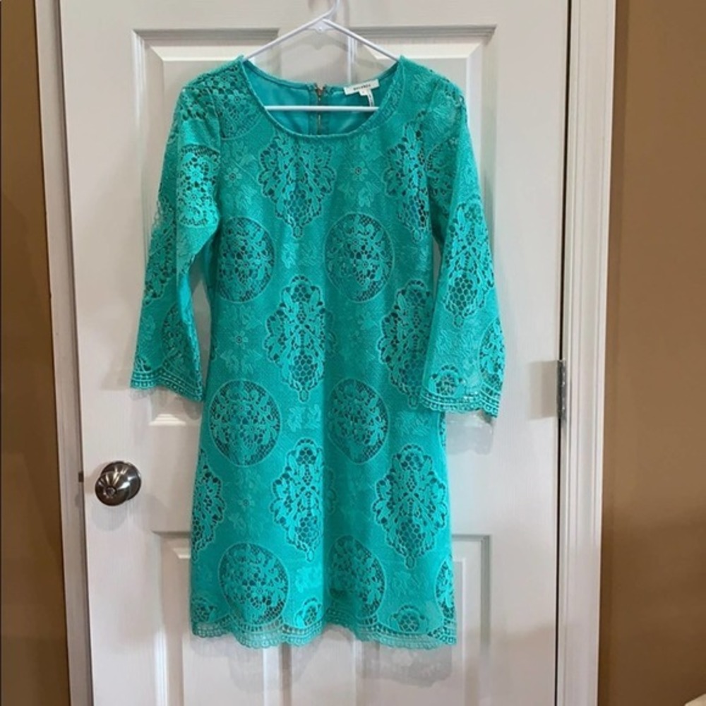 Mint/teal lace dress‎ size medium